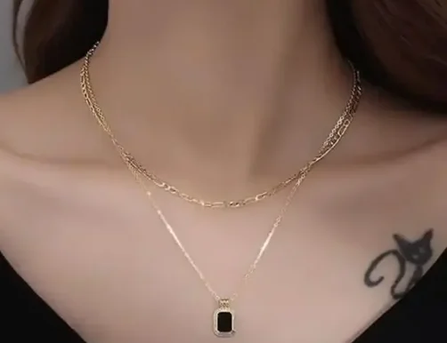Gold Plated Pendant Necklace for Women